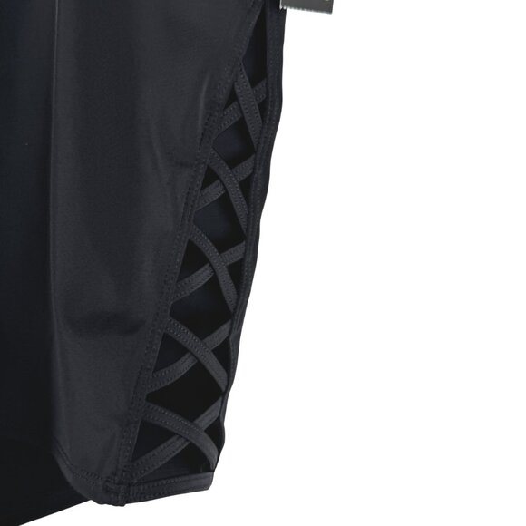 Torrid‎ High Rise Strappy 3.5" Swim Shorts Bottom 3X Black Solid NWT SW-2084 - Picture 5 of 11